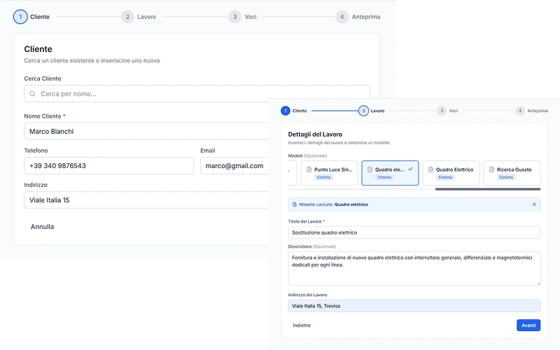 Inserisci dati cliente